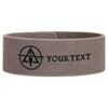 Custom Council The Cryptic Masonry Down Symbol Freemason Gift Engraved Leatherette Cuff Wristband