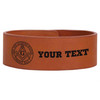 Custom Prince Hall Free And Accepted Masons Engraved Leatherette Cuff Wristband