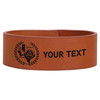 Custom MEPHGCTX Royal Arch Masons of Texas Engraved Leatherette Cuff Wristband