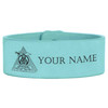 Custom Shriners Past Potentate Symbol Engraved Leatherette Cuff Wristband