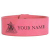 Custom Shriners Past Potentate Symbol Engraved Leatherette Cuff Wristband
