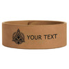Custom Council The Cryptic Grand Illustrious Master Symbol Freemason Gift Engraved Leatherette Cuff Wristband