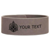 Custom Council The Cryptic Grand Illustrious Master Symbol Freemason Gift Engraved Leatherette Cuff Wristband