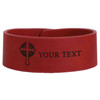 Custom Knights Templar Eminent Commander Engraved Leatherette Cuff Wristband