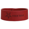 Custom OES Worthy Matron Symbol Chapter Gift Engraved Leatherette Cuff Wristband