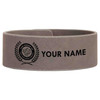 Custom Order of The Golden Circle Olive Engraved Leatherette Cuff Wristband