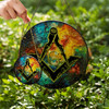 Freemason Galaxy Pattern Masonic Colorful Stained Glass Suncatcher