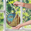 Masonic Past Master Symbo Stone Temple All Seeing Eye Stained Glass Suncatcher