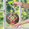 Knights Templar Knight Commander Court Of Honor Red  Stained Glass Suncatcher