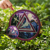 Night Stone Arch Cryptic Council Symbol Purple Glass Suncatcher
