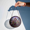 Night Archway Cryptic Council Symbol Purple Stained Glass Suncatcher