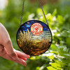 Heroines Of Jericho Symbol  Field Moon Night Colorful Stained Glass Suncatcher