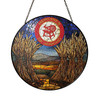 Heroines Of Jericho Symbol  Flax Field Daylight Colorful Stained Glass Suncatcher