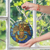 Tree Branches Sun Wings Down Rite Of Scottish 32 Degree Stained Glass Suncatcher