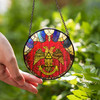 Wings Down Scottish Rite 33 Degree, Red Stained Glass Suncatcher