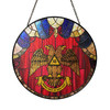 Wings Down Scottish Rite 33 Degree, Red Stained Glass Suncatcher
