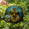 Sky Wings Down Rite Of Scottish 33 Degree Of Freemasonry Blue Stained Glass Suncatcher