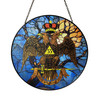 Sunlight Branches Wings Down Rite Of Scottish 33 Degree Stained Glass Suncatcher