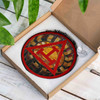 Royal Arch Symbol Freemason Round Table Red Yellow Stained Glass Suncatcher