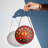 Royal Arch Symbol Freemason Round Table Red Yellow Stained Glass Suncatcher