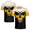 Funny Beer Bubble And Skull Black Yellow Men's Polo Shirt S-5XL