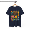 Retro Boho Floral Teacher Appreciation Shirt Adult T Shirt S-5XL
