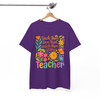 Retro Boho Floral Teacher Appreciation Shirt Adult T Shirt S-5XL