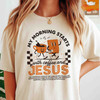 Coffee And Jesus Retro Christian Shirt Adult T Shirt S-5XL