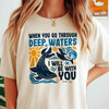 Isaiah 43 2 Ocean Christian Faith Shirt Adult T Shirt S-5XL