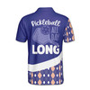 Custom Name Pickleball Paddle All Day Long Blue 3D Men's Polo Shirt S-5XL