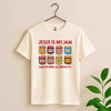 Jesus Is My Jam Funny Christian Faith Shirt Adult T Shirt S-5XL