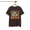 Boho Fall Floral Retro Pumpkin Shirt Adult T Shirt S-5XL