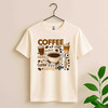 Retro Coffee Lover Funny Barista Shirt Adult T Shirt S-5XL