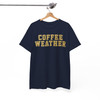 Retro Coffee Weather Glitter Design Shirt Adult T Shirt S-5XL