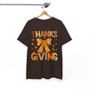 Coquette Bow Thanksgiving Cute Fall Shirt Adult T Shirt S-5XL