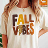 Fall Vibes Pumpkin Thanksgiving Shirt Adult T Shirt S-5XL