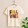 Fall Vibes Pumpkin Thanksgiving Shirt Adult T Shirt S-5XL