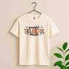 Thankful Grateful Blessed Pumpkin Shirt Adult T Shirt S-5XL