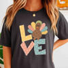 Love Turkey Cute Thanksgiving Shirt Adult T Shirt S-5XL