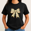 Coquette Christmas Bow Checkered Shirt Adult T Shirt S-5XL