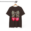 Trendy Checkered Coquette Bow Shirt Adult T Shirt S-5XL