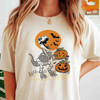 Halloween Cat And Pumpkin Spooky Shirt Adult T Shirt S-5XL