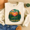 Retro Colorful Forest Landscape Sweatshirt Adult Sweatshirt S-5XL