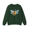 Cute Floral Bee Sweatshirt Honeybee Gift Adult S-5XL