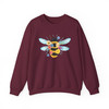 Cute Floral Bee Sweatshirt Honeybee Gift Adult S-5XL