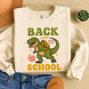 Trendy Back To School Dinosaur Teacher Sweatshirt Adult S-5XL