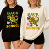 Trendy Back To School Dinosaur Teacher Sweatshirt Adult S-5XL