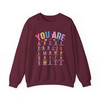 You Are Alphabet Teacher Welcome Back Sweatshirt Adult S-5XL
