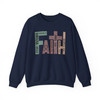 Retro Faith Christian Cross Sweatshirt Adult S-5XL