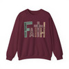Retro Faith Christian Cross Sweatshirt Adult S-5XL